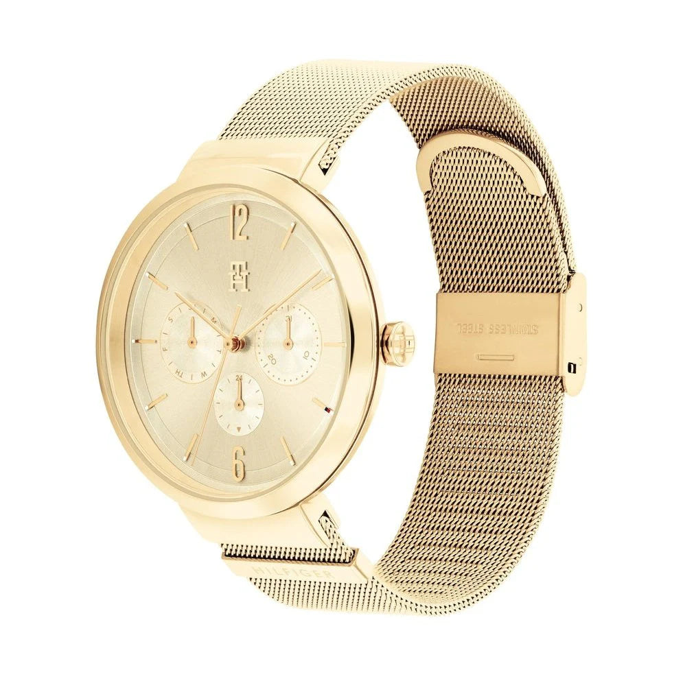 TOMMY HILFIGER '1782539 GOLDEN STEEL BAND GOLDEN DIAL FOR WOMEN