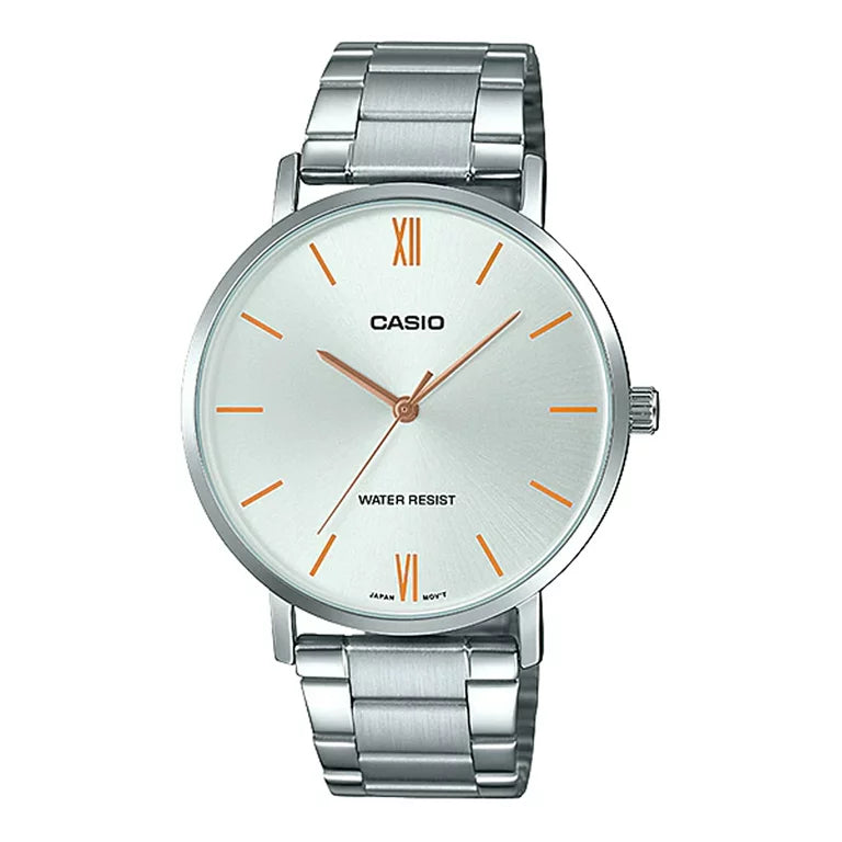 CASIO Quartz Waterproof Silver Analog LTP-VT01D-7B