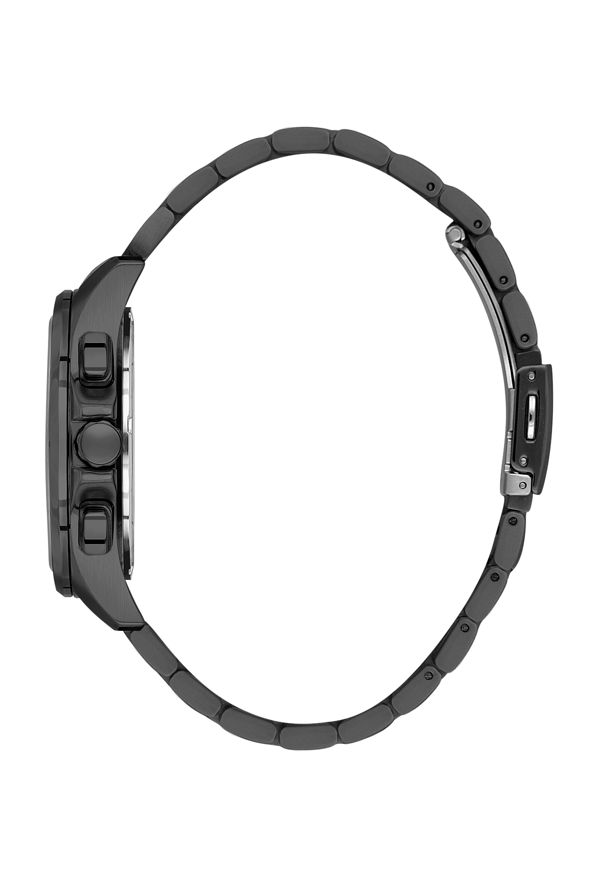BIGOTTI BG.1.10629-5 BLACK STEEL BAND BLACK DIAL FOR MEN