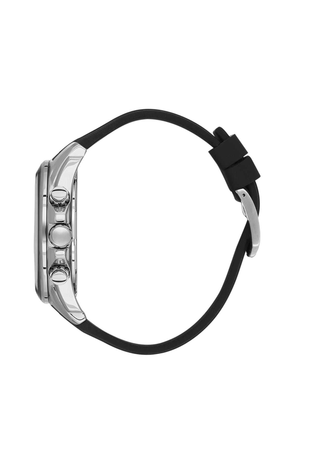 BIGOTTI BG.1.10648-1 BLACK RUBBER BAND BLACK DIAL FOR MEN