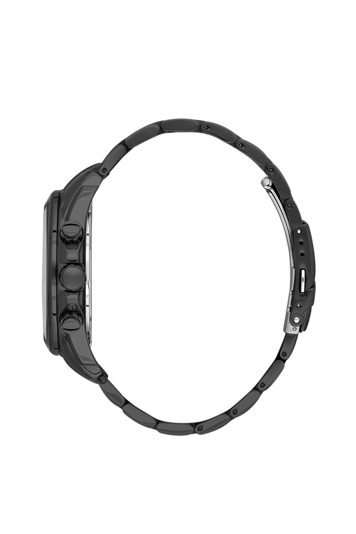 BIGOTTI BG.1.10649-5 BLACK STEEL BAND BLACK DIAL FOR MEN