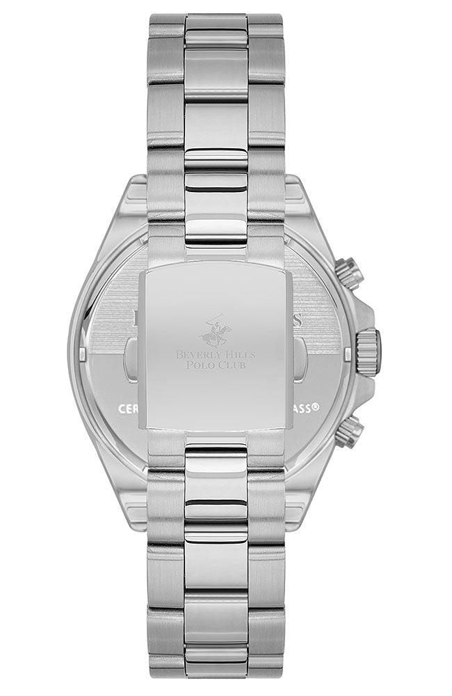 POLO BP3127X.350 SILVER STEEL BAND BLACK DIAL FOR MEN