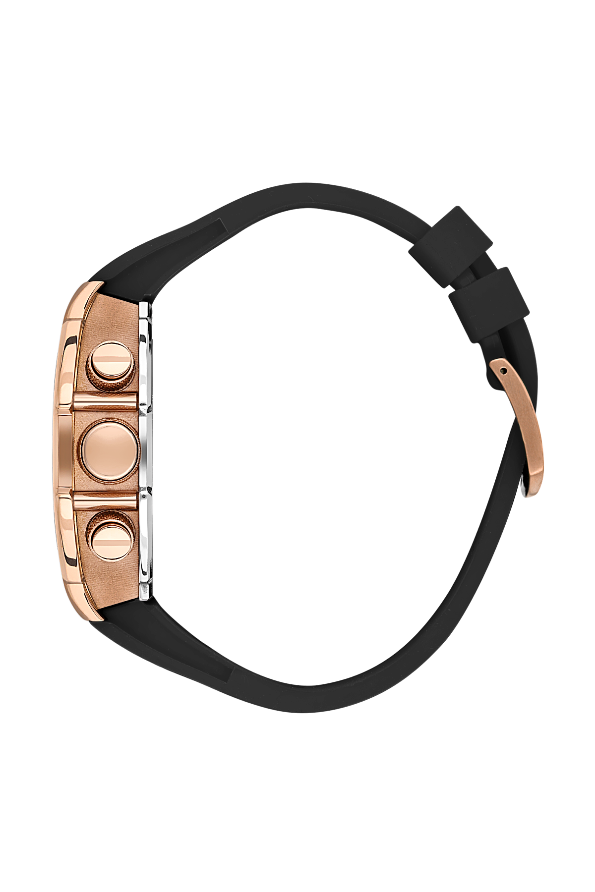 DANIEL KLEIN DK.1.13638-6 BLACK RUBBER BAND BLACK DIAL FOR MEN