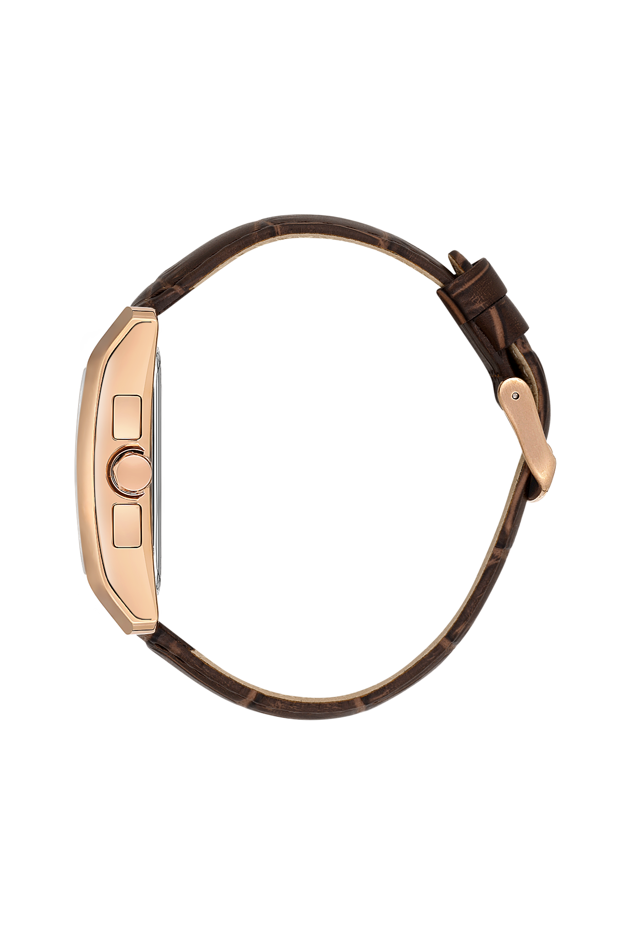 DANIEL KLEIN DK.1.13748-5 BROWN LEATHER BAND WHITE DIAL FOR MEN