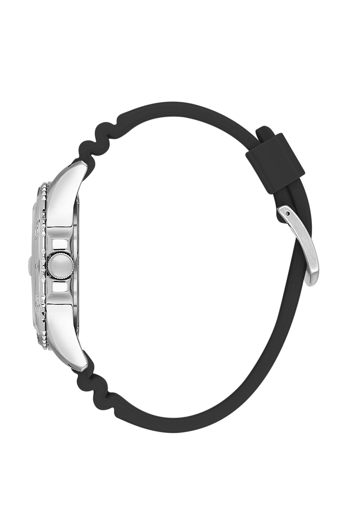 DANIEL KLEIN DK.1.13816-1 BLACK RUBBER BAND BLACK DIAL FOR MEN