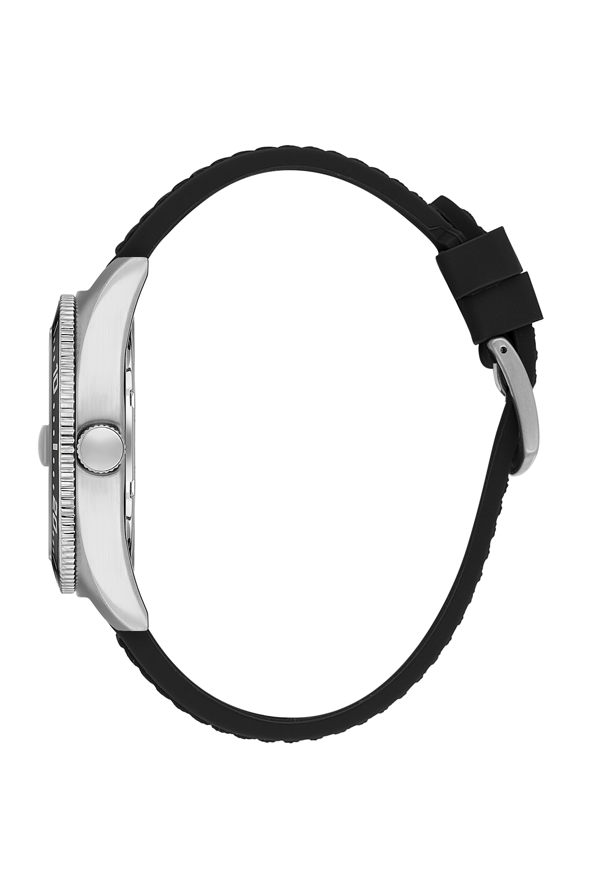 DANIEL KLEIN DK.1.14058-2 BLACK RUBBER BAND BLACK DIAL FOR MEN