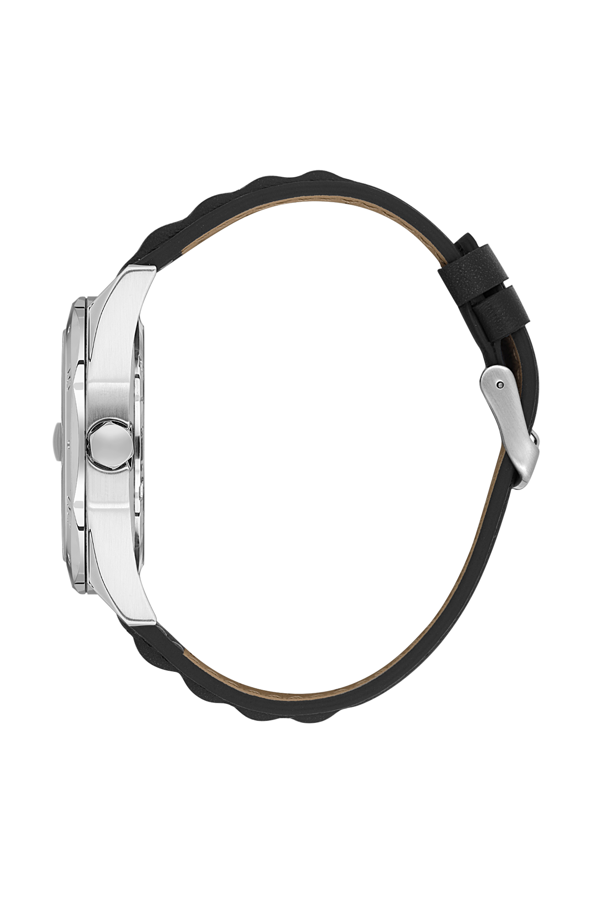 DANIEL KLEIN DK.1.14077-1 BLACK LEATHER BAND BLACK DIAL FOR MEN