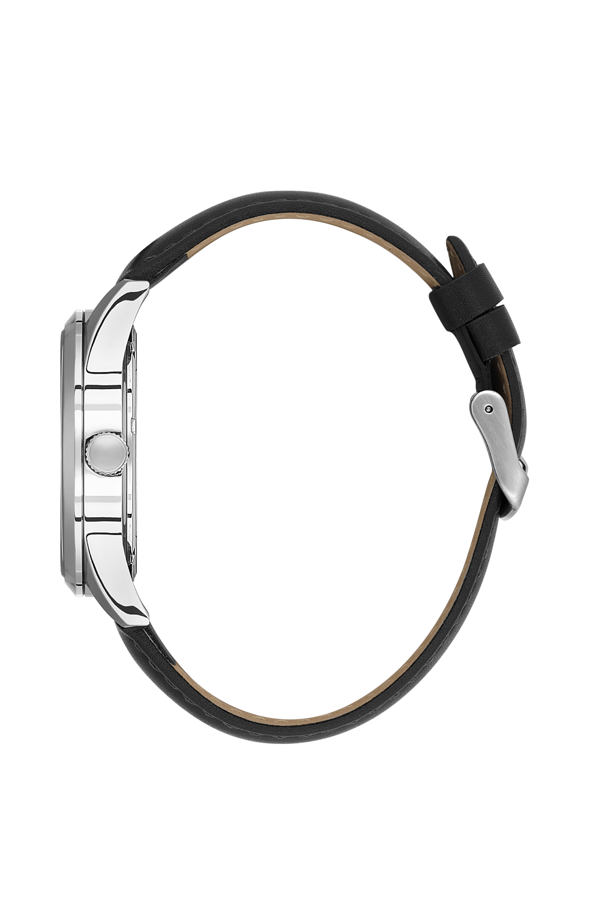 DANIEL KLEIN DK.6.14084-2 BLACK LEATHER BAND BLACK DIAL FOR MEN