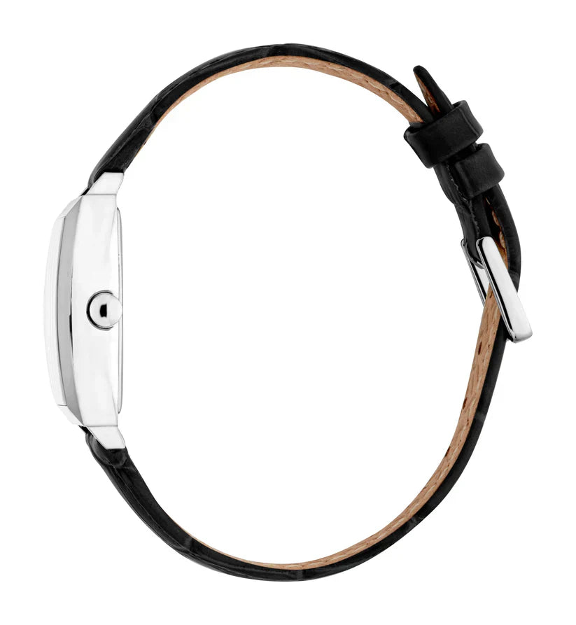 ESPRIT ES1L566L0015 BLACK LEATHER BAND WHITE DIAL FOR WOMEN