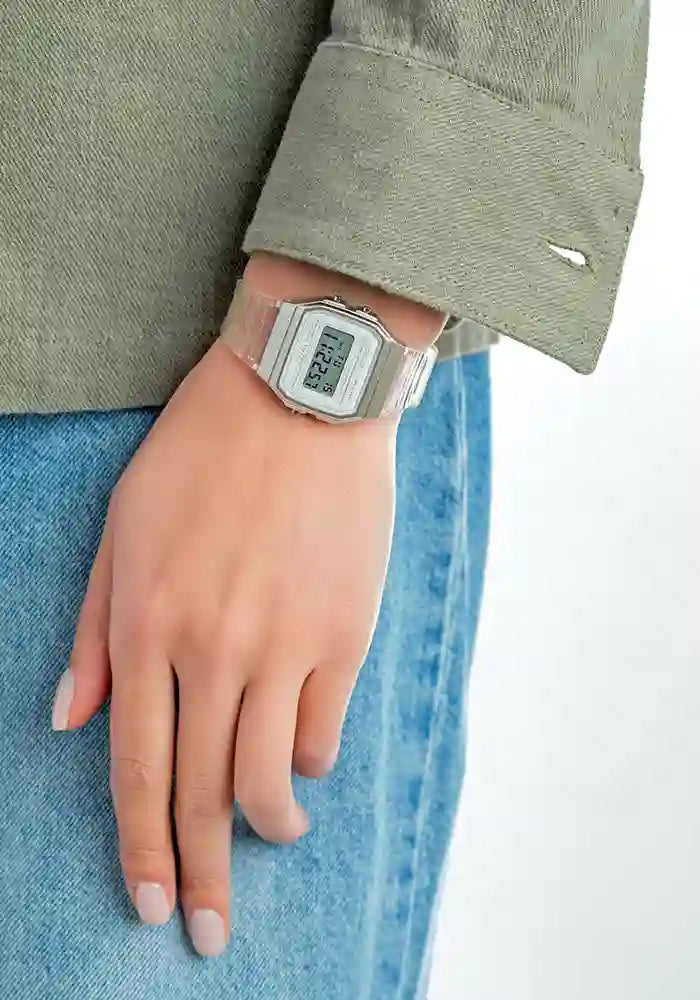 Casio Transparent Rubber Digital F-91WS-7D