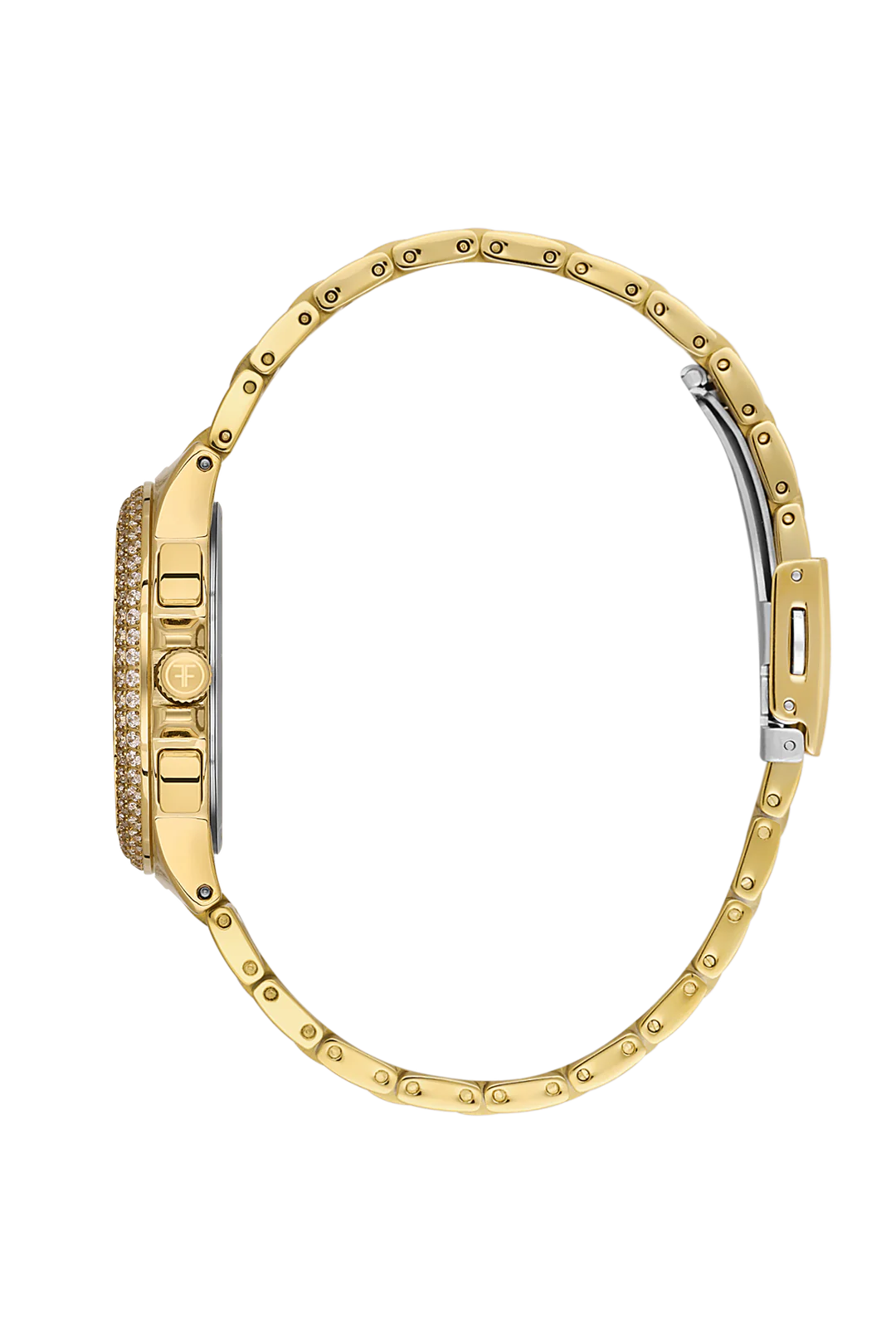 FREELOOK FL.1.10425-2 GOLDEN STEEL BAND GOLDEN DIAL FOR WOMEN