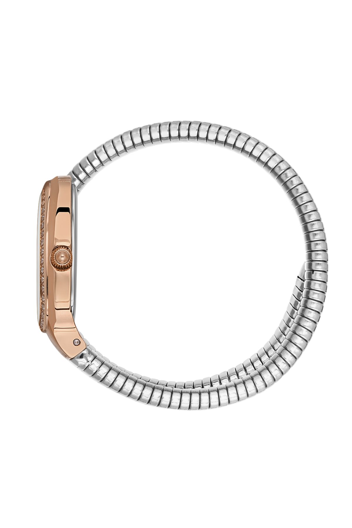 FREELOOK FL.1.10473-5 SILVER AND ROSE GOLD STEEL BAND SILVER DIAL FOR WOMEN