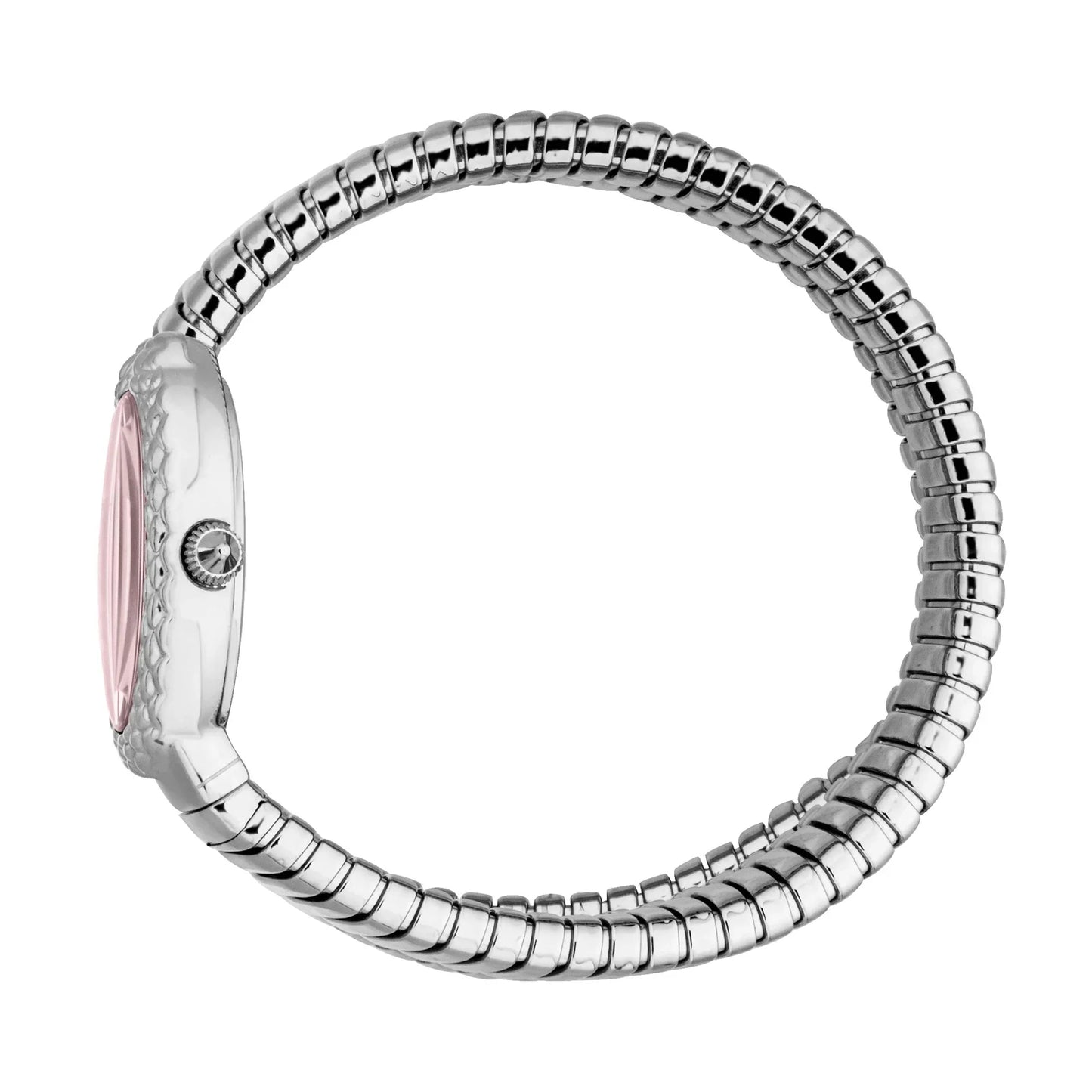 JUST CAVALLI JC1L391M0015 SILVER STEEL BAND PINK DIAL FOR WOMEN