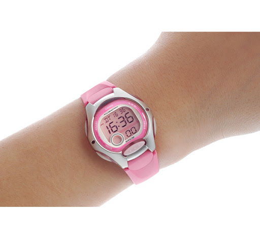 Casio Digital Pink Rubber For Kids LW-200-4B
