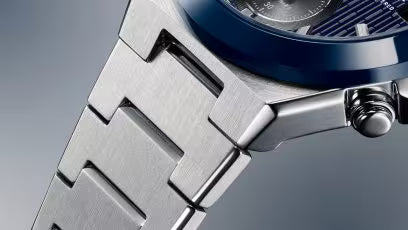 CASIO EDIFICE EFS-S650D-2A SILVER STEEL BAND NAVY BLUE DIAL FOR MEN
