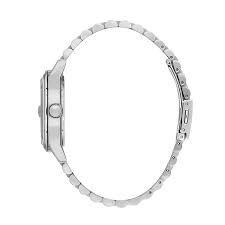 DANIEL KLEIN DK.1.13986-2 SILVER STEEL BAND BLACK DIAL FOR MEN