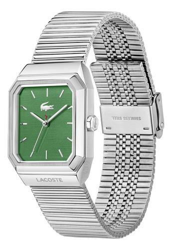 LACOSTE '2011501 SILVER STEEL BAND GREEN DIAL FOR MEN