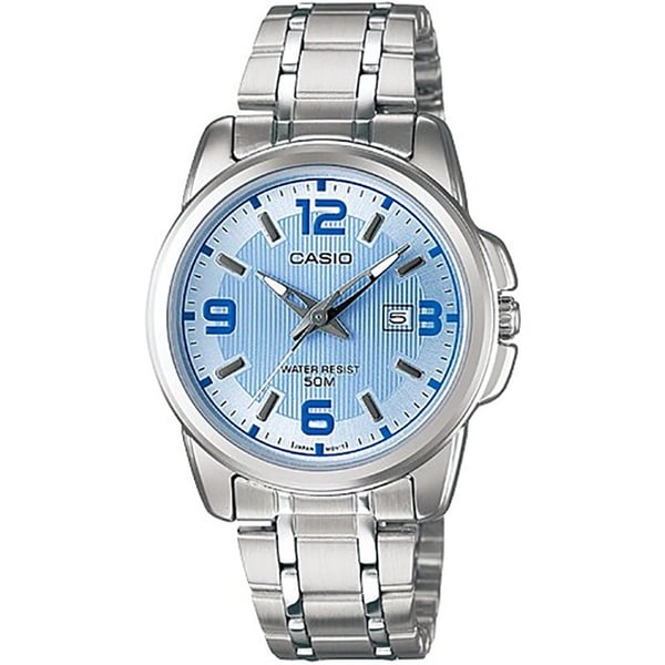 Casio LTP-1314D-2AVDF Silver Stainless Steel Strap Watch for Women