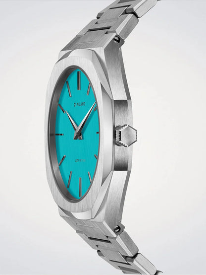 D1 MILANO D1-UTBU08 SILVER STEEL BAND TIFFANY BLUE DIAL FOR MEN