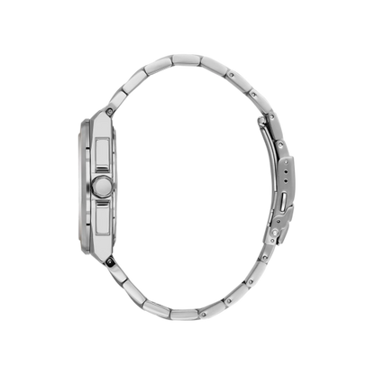 BIGOTTI BG.1.10627-2 SILVER STEEL BAND BLACK DIAL  FOR MEN