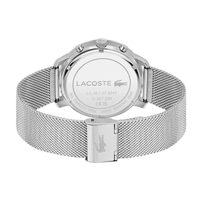 LACOSTE '2011338 SILVER STEEL BAND GREEN DIAL  FOR MEN
