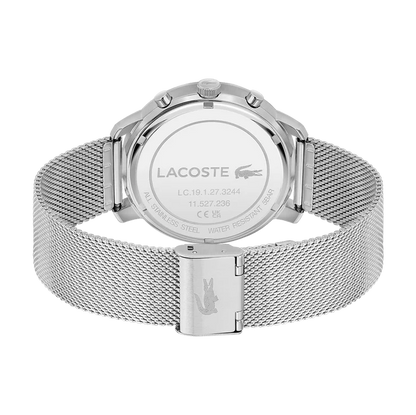LACOSTE '2011338 SILVER STEEL BAND GREEN DIAL  FOR MEN