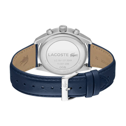 LACOSTE '2011344 NAVY BLUE LEATHER BAND NAVY BLUE DIAL  FOR MEN
