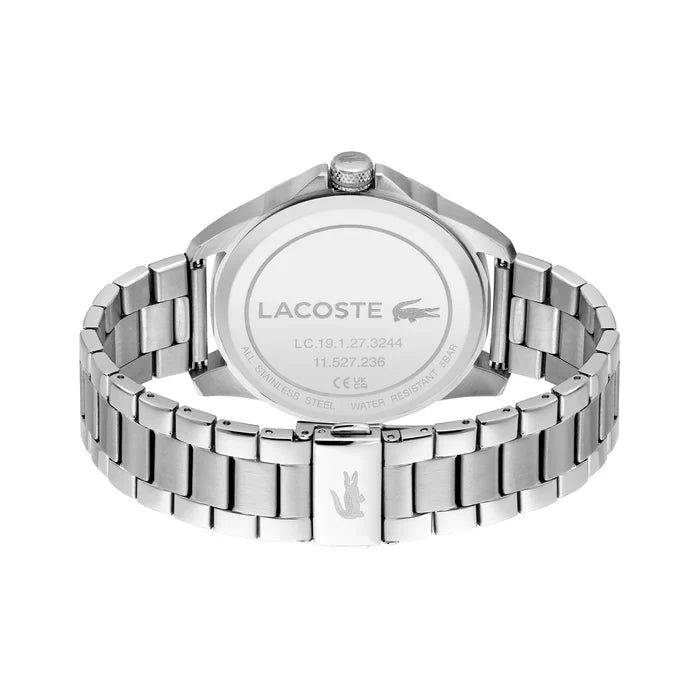 LACOSTE '2011393 SILVER STEEL BAND GREY DIAL  FOR MEN