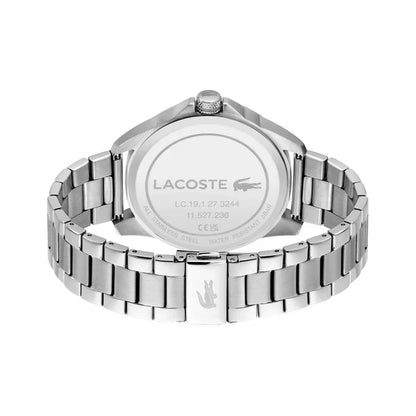 LACOSTE '2011393 SILVER STEEL BAND GREY DIAL  FOR MEN