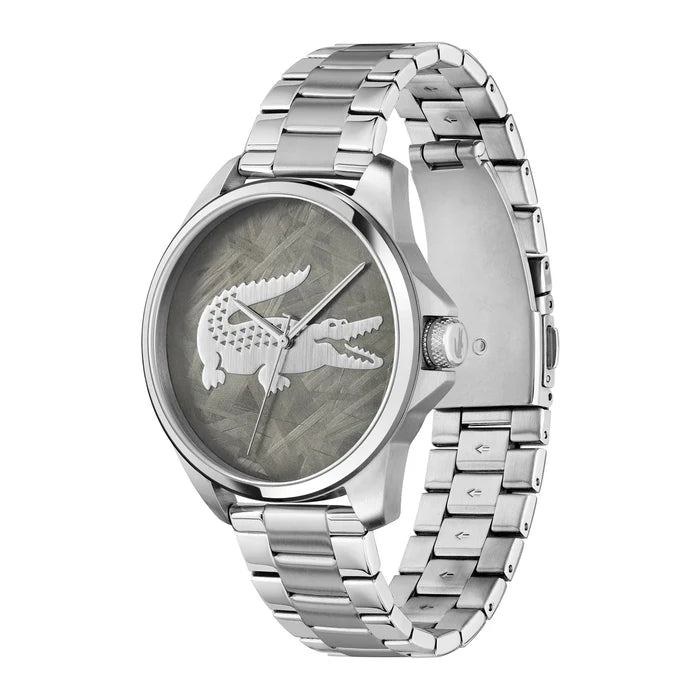 LACOSTE '2011393 SILVER STEEL BAND GREY DIAL  FOR MEN