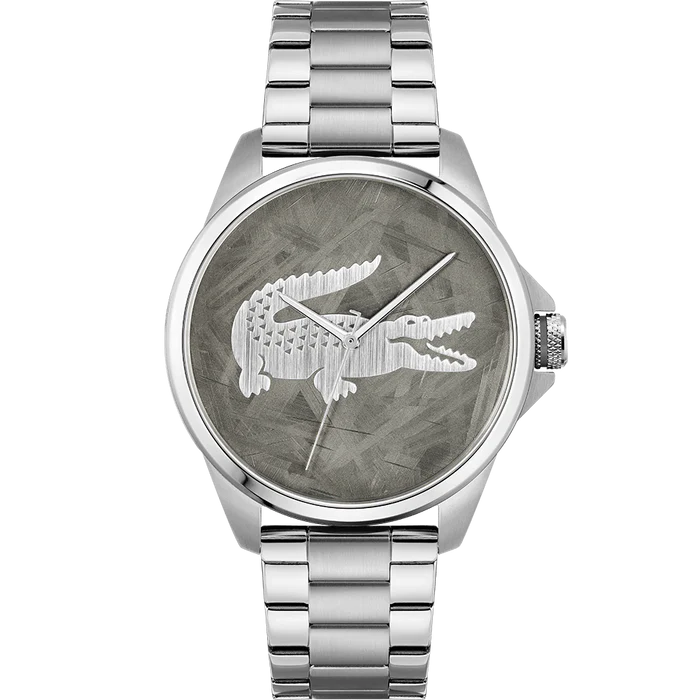 LACOSTE '2011393 SILVER STEEL BAND GREY DIAL  FOR MEN