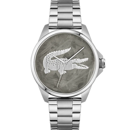 LACOSTE '2011393 SILVER STEEL BAND GREY DIAL  FOR MEN