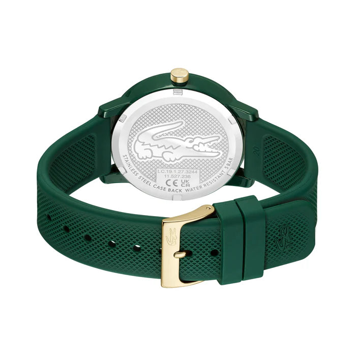 LACOSTE '2011445 GREEN RUBBER BAND GREEN DIAL  FOR MEN