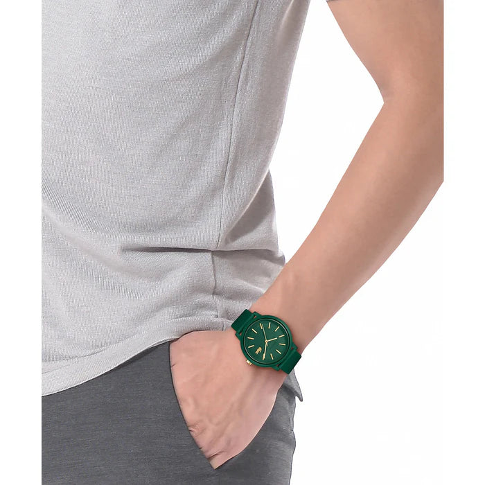 LACOSTE '2011445 GREEN RUBBER BAND GREEN DIAL  FOR MEN