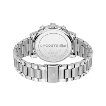 LACOSTE '2011452 SILVER STEEL BAND WHITE DIAL  FOR MEN