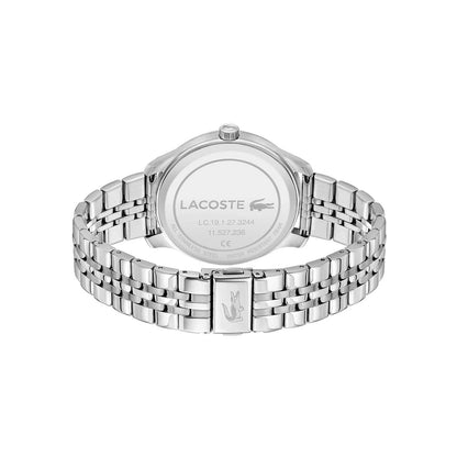 LACOSTE '2011478 SILVER STEEL BAND NAVY BLUE DIAL  FOR MEN