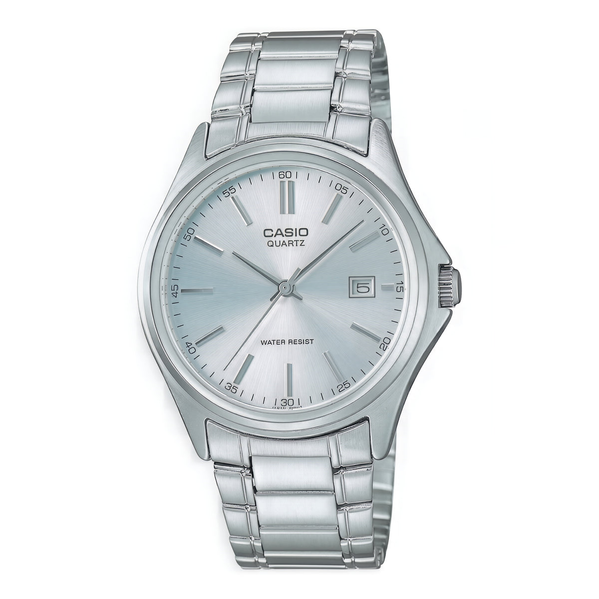 CASIO  MTP-1183A-7A SILVER STEEL BAND SILVER DIAL  FOR MEN