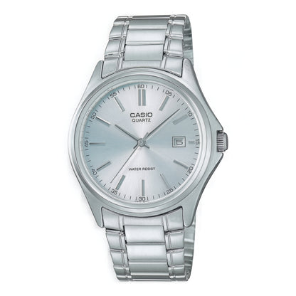 CASIO  MTP-1183A-7A SILVER STEEL BAND SILVER DIAL  FOR MEN