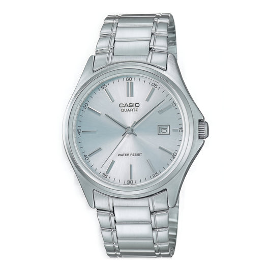 CASIO  MTP-1183A-7A SILVER STEEL BAND SILVER DIAL  FOR MEN