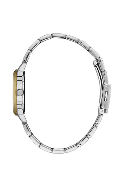 DANIEL KLEIN  DK.1.13497-3 SILVER AND GOLD STEEL BAND GOLDEN DIAL  FOR WOMEN