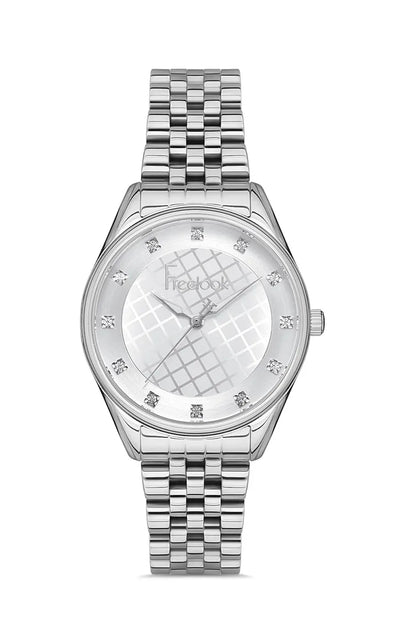 FREELOOK FL.1.10343-1 SILVER STEEL BAND SILVER DIAL  FOR WOMEN