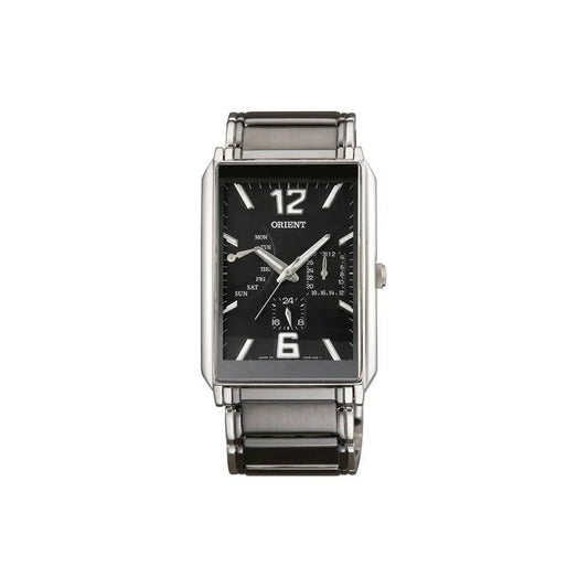 Orient CUUAB001B Square Case Grey Strap Stainless Steel Men Watch