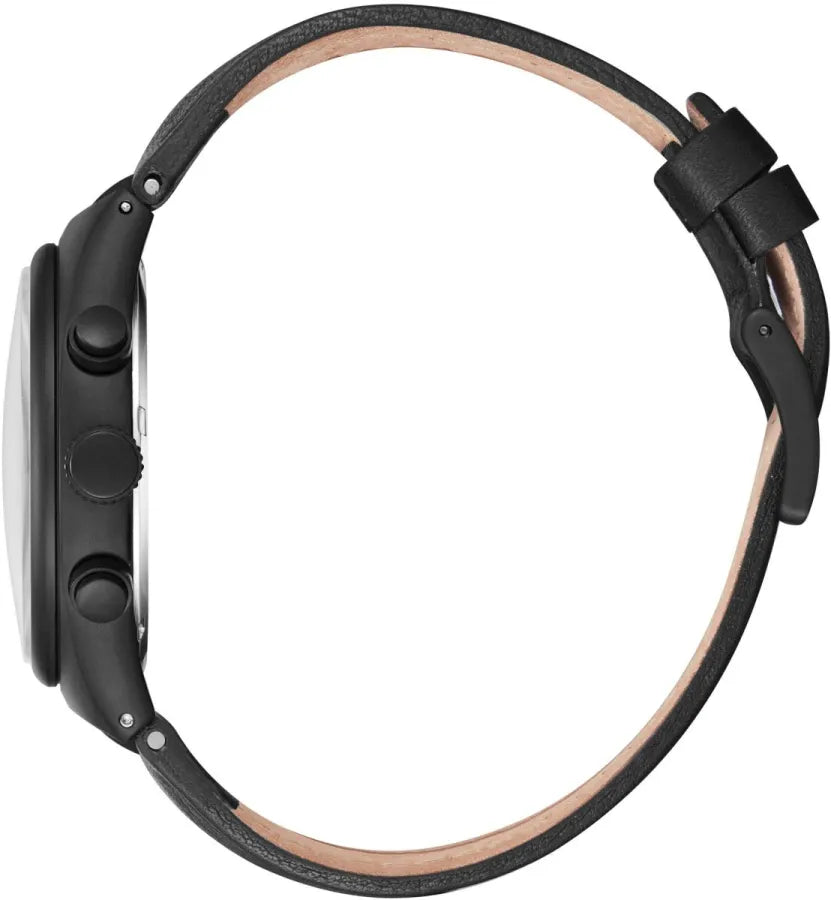 POLO BP3821X.651 BLACK LEATHER BAND BLACK DIAL  FOR MEN