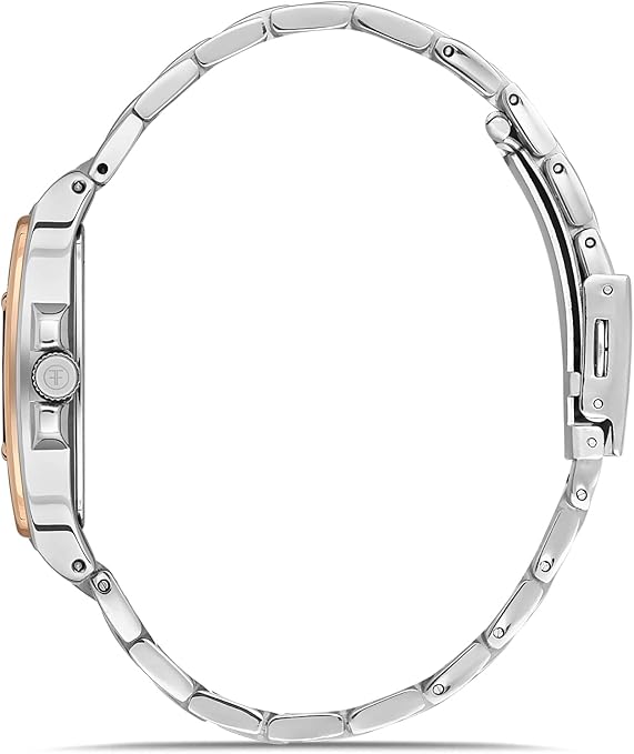 FREELOOK FL.1.10336-3 SILVER AND ROSE GOLD STEEL BAND WHITE DIAL  FOR WOMEN