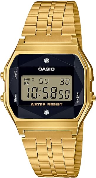 Casio Gold A159WGED-1DF Natural Diamond Digital