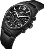 POLO BP3821X.651 BLACK LEATHER BAND BLACK DIAL  FOR MEN
