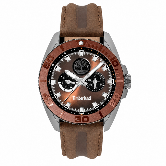 TIMBERLAND  TDWGF2200902 BROWN LEATHER BAND BROWN DIAL  FOR MEN