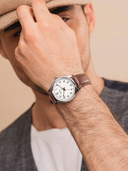 Casio, MTP-V005L-7B4, Men's Watch - Brown Leather