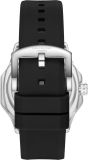 LEE COOPER LC08254.351 BLACK RUBBER BAND SILVER DIAL  FOR MEN
