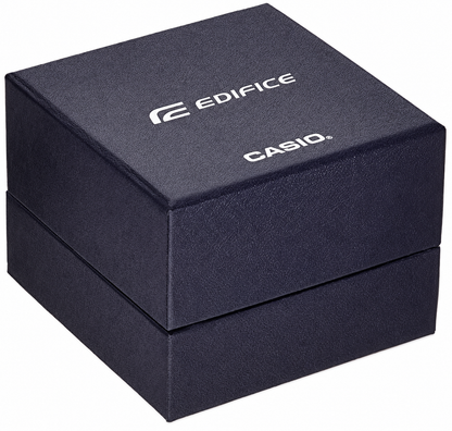CASIO EDIFICE ECB-900GL-1B BLACK LEATHER BAND BLACK DIAL  FOR MEN